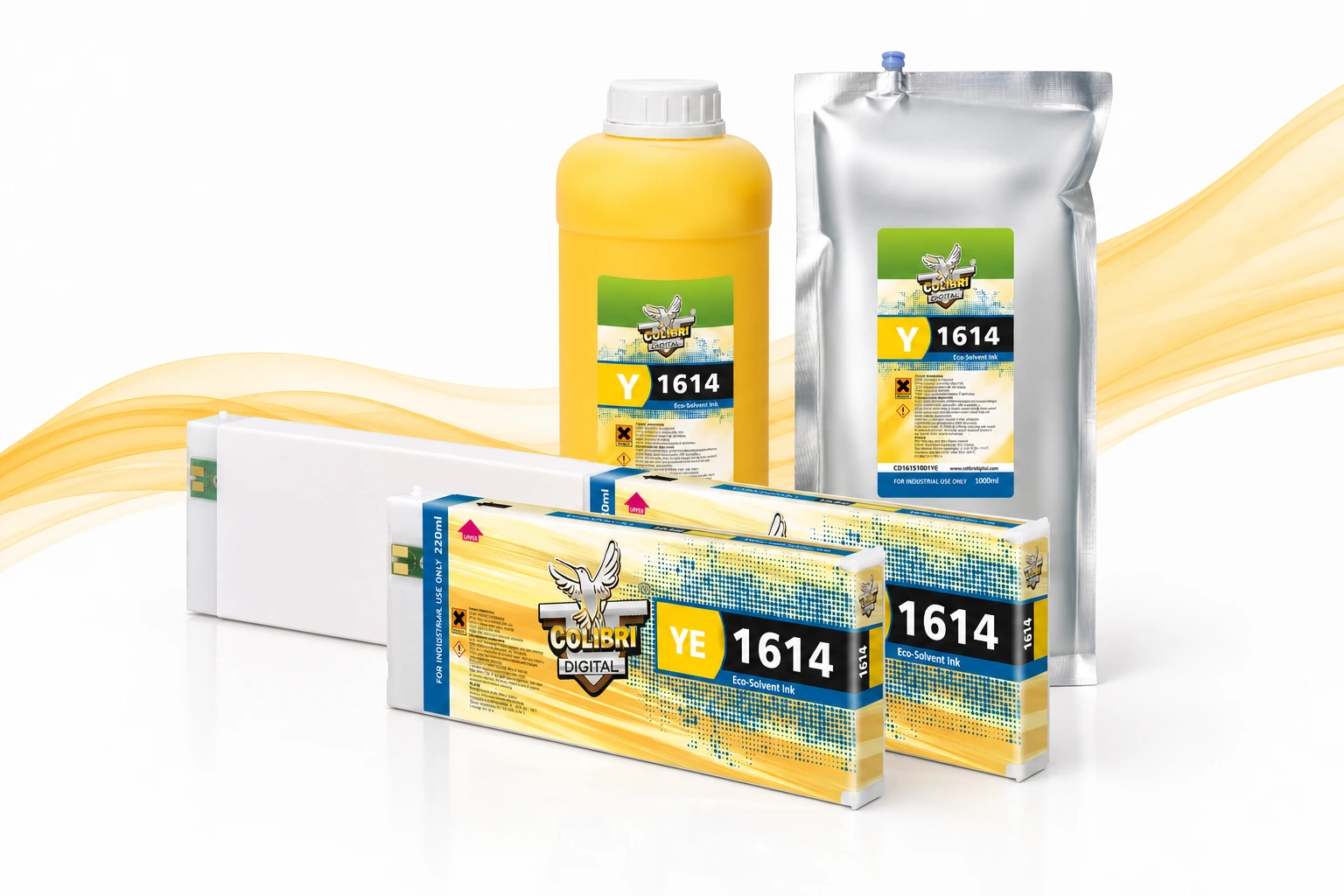 Colibri 1614 series ink packaging — official product photograph