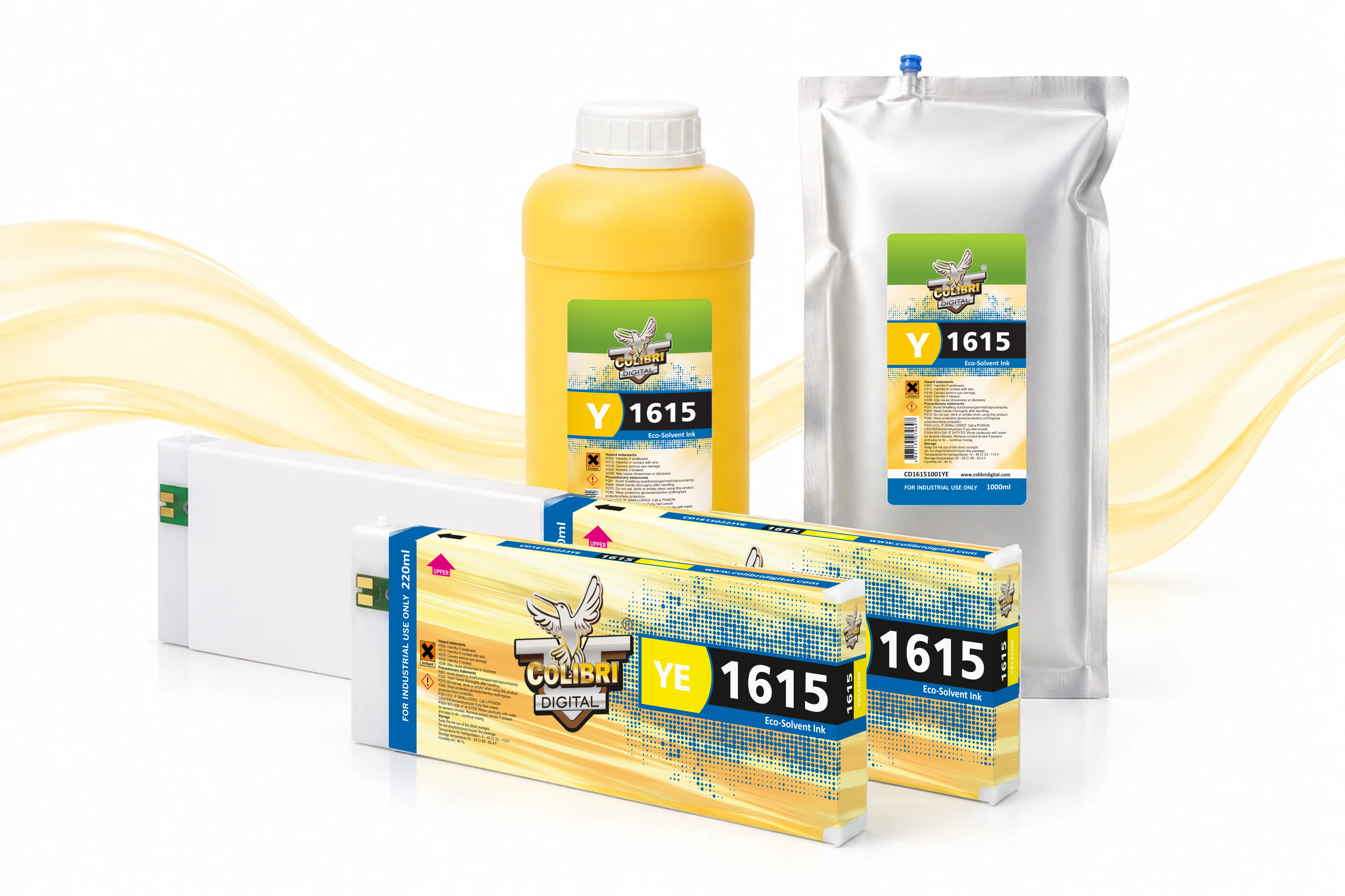 Colibri 1615 series ink packaging — official product photograph