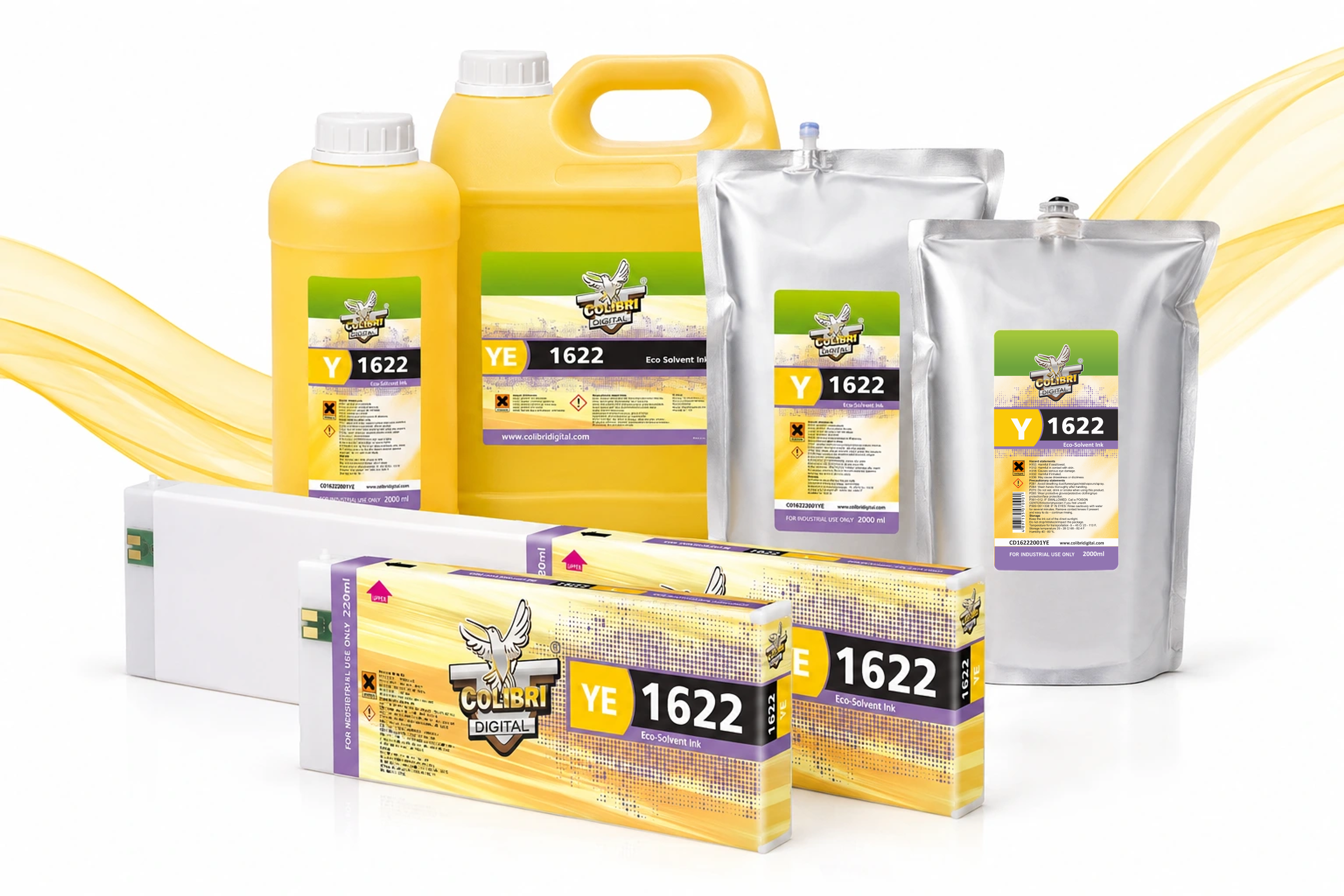 Colibri 1622 series ink packaging — official product photograph