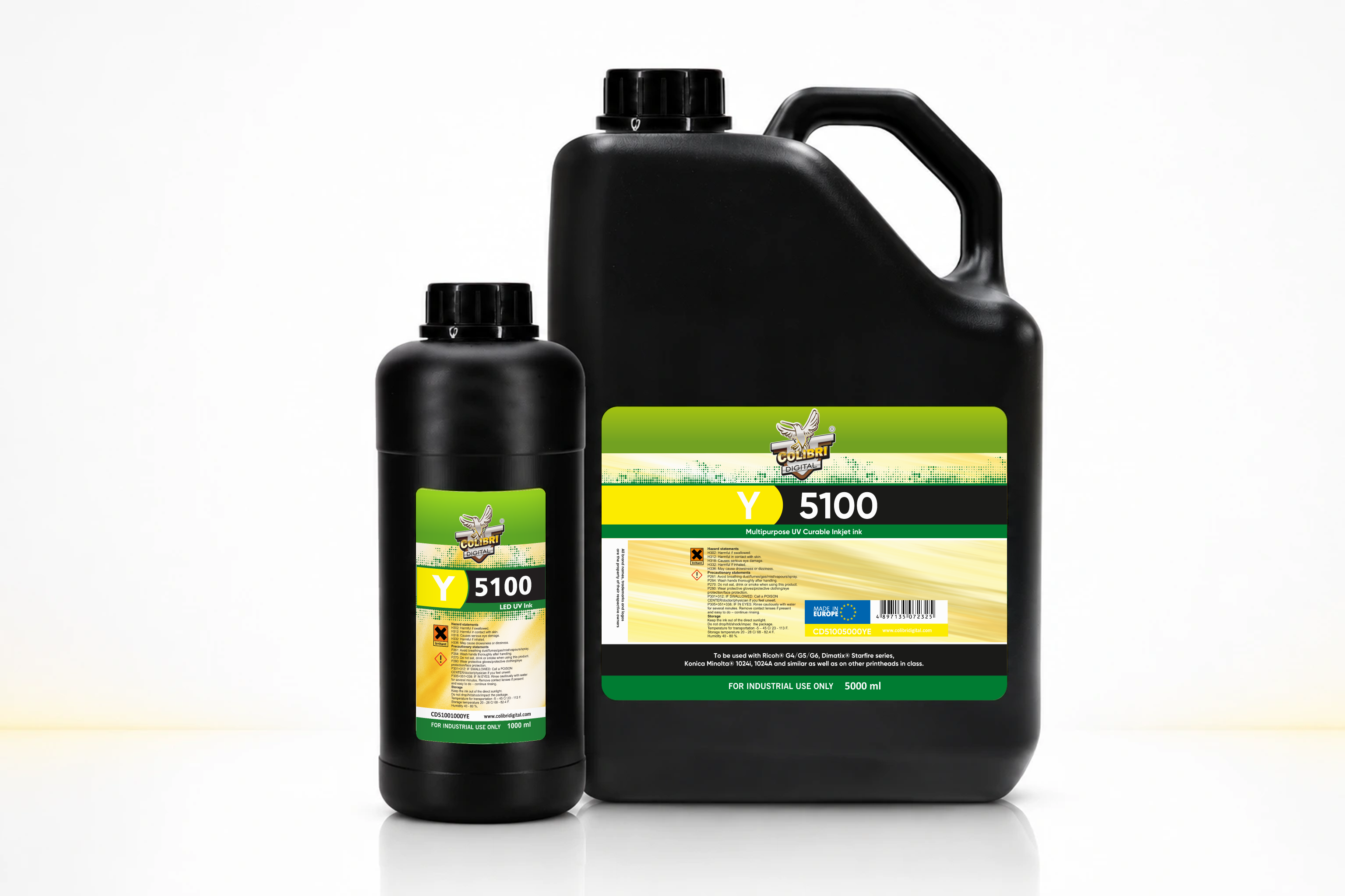 Colibri 5100 series ink packaging — official product photograph