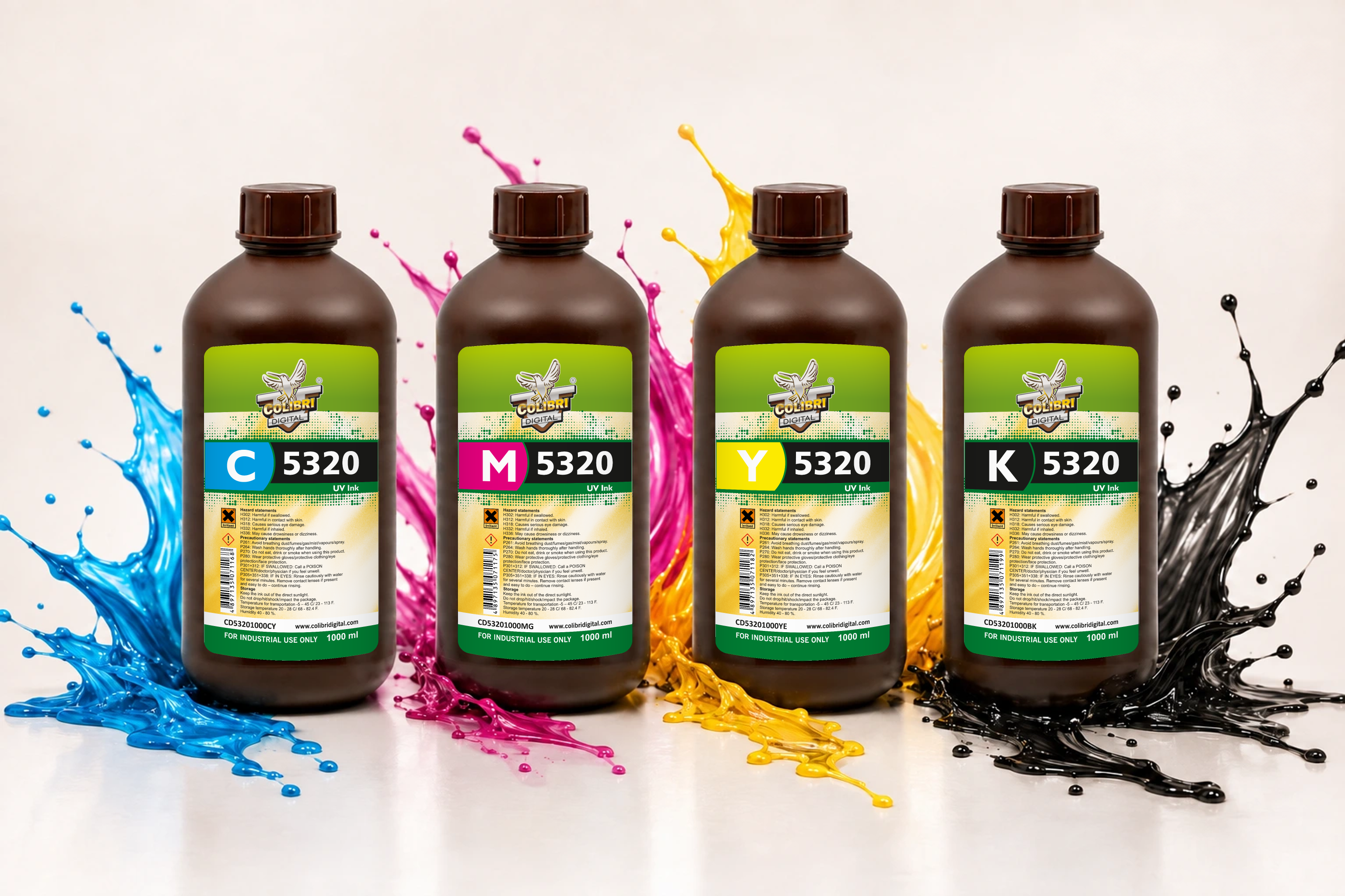 Colibri 5320 series ink packaging — official product photograph