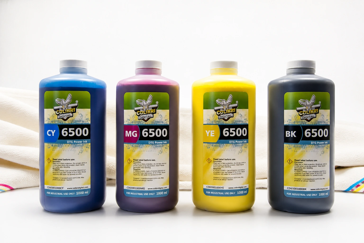 Colibri 6500 series ink packaging — official product photograph